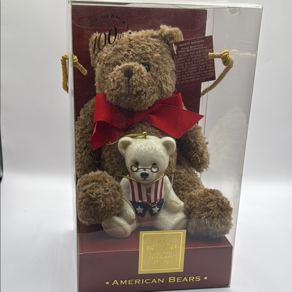 Lenox 100 Anniversary American Bears Teddy Bear Set - Picture 2 of 7